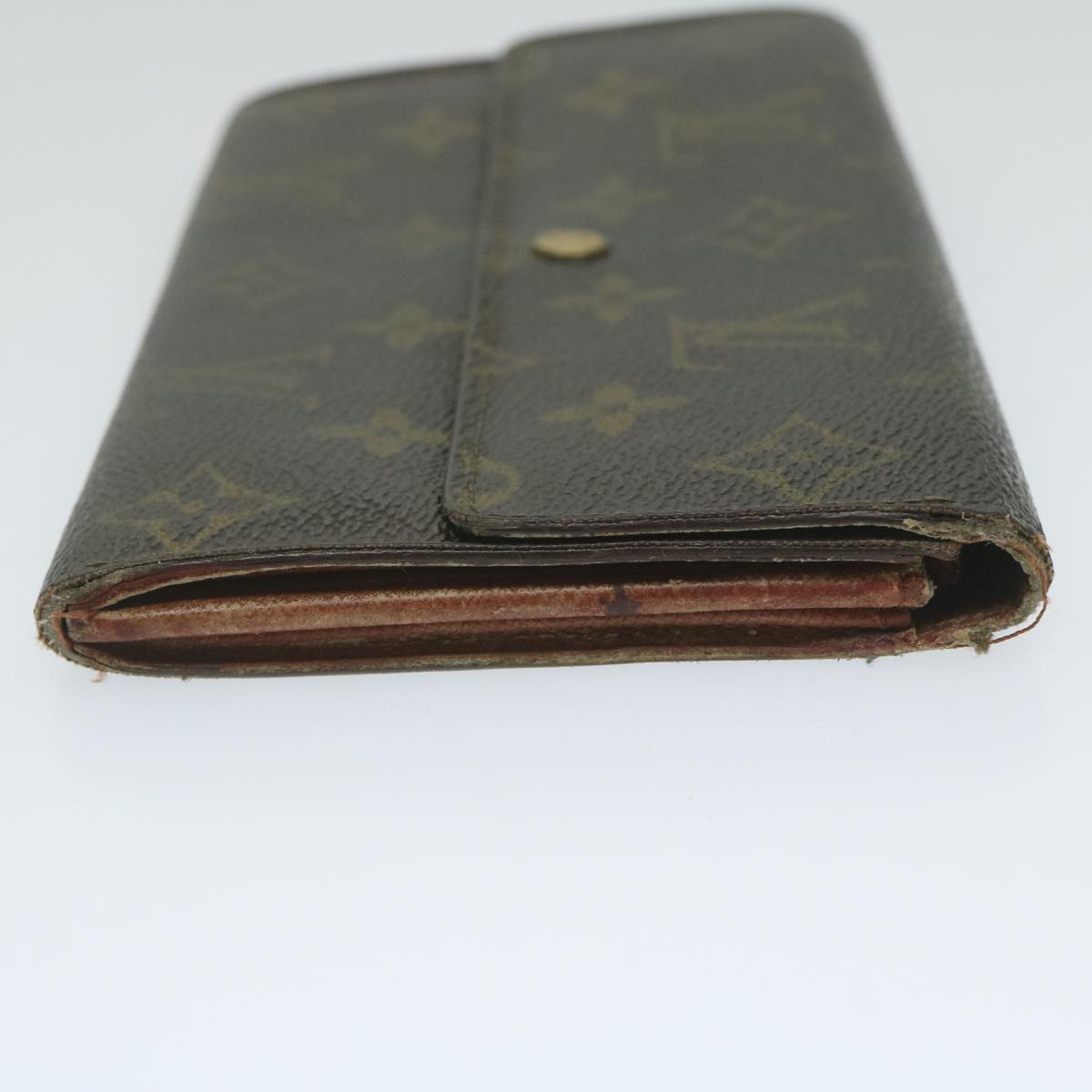 LOUIS VUITTON Monogram Portefeuille Credit Long Wallet M61723 LV Auth 62232