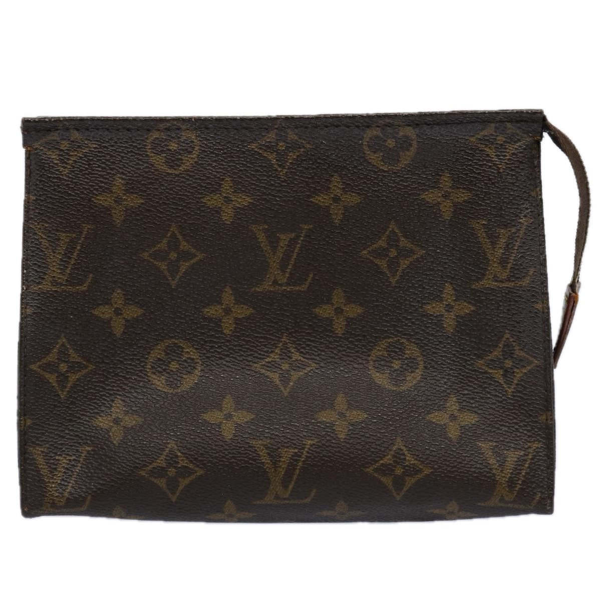 LOUIS VUITTON Monogram Poche Toilette 19 Pouch M47544 LV Auth 62260