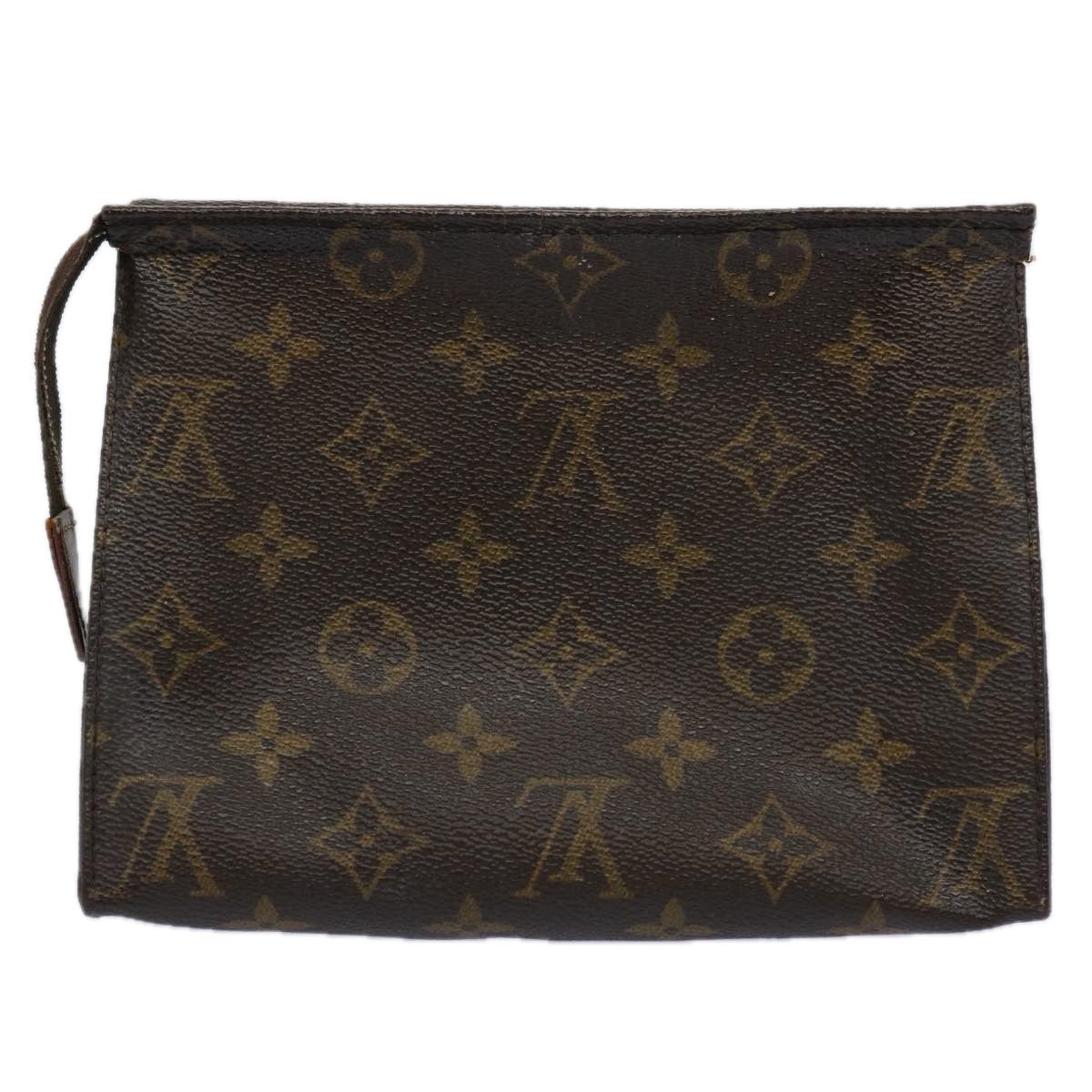 LOUIS VUITTON Monogram Poche Toilette 19 Pouch M47544 LV Auth 62260