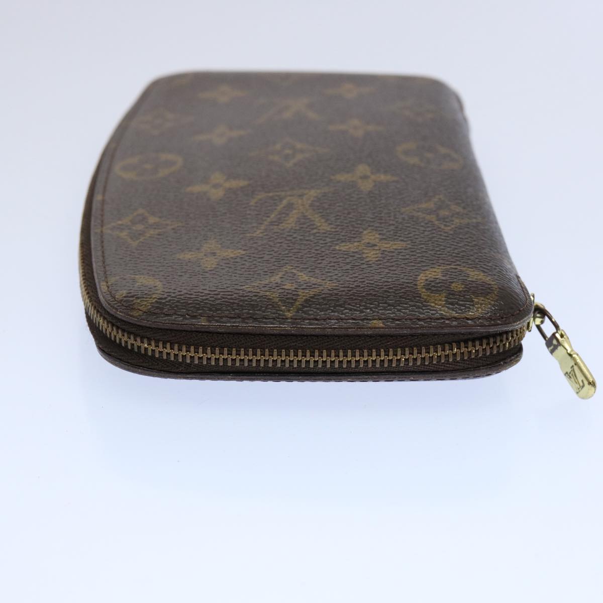 LOUIS VUITTON Monogram Agenda Jet Travel Case M62850 LV Auth 62263