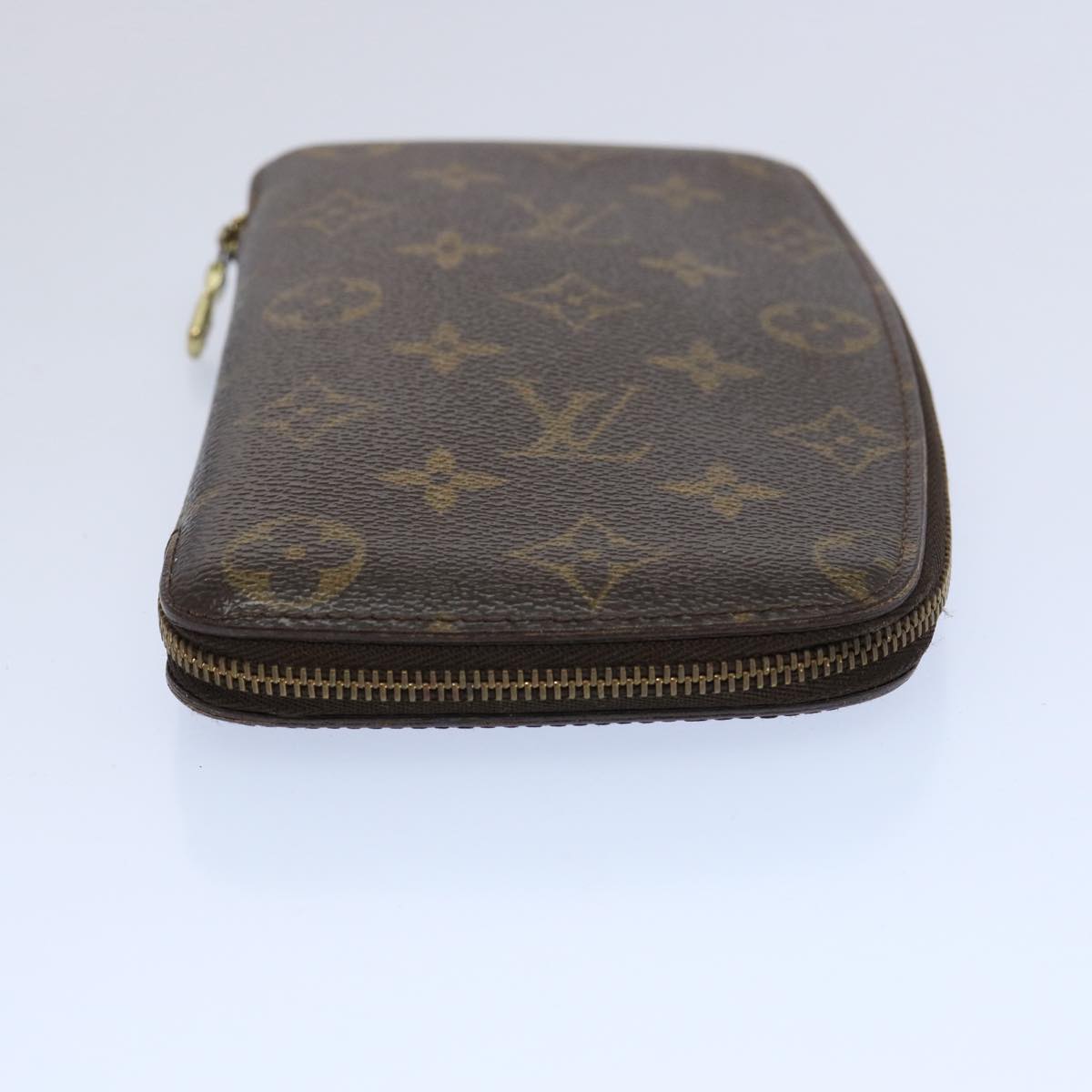 LOUIS VUITTON Monogram Agenda Jet Travel Case M62850 LV Auth 62263