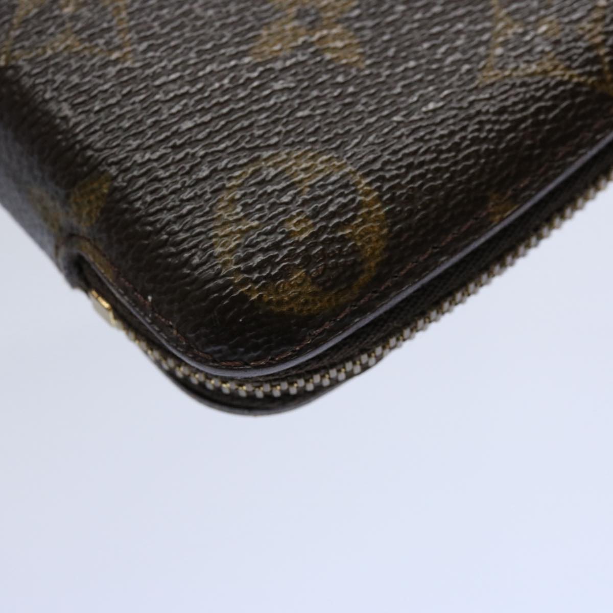 LOUIS VUITTON Monogram Agenda Jet Travel Case M62850 LV Auth 62263