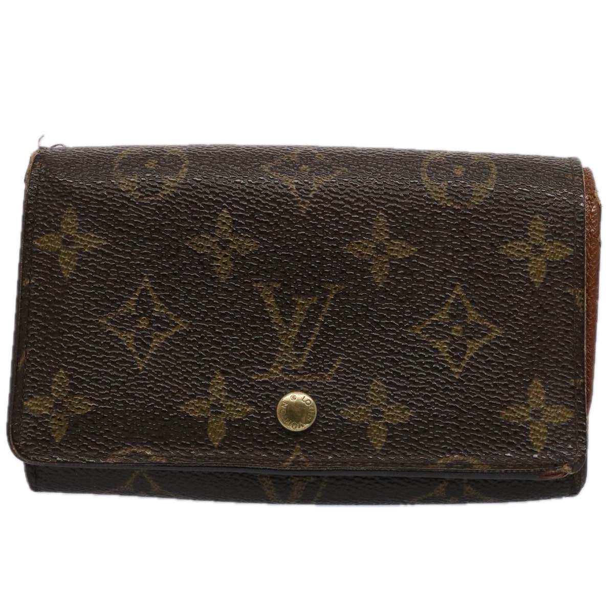 LOUIS VUITTON Monogram Porte Monnaie Billets Tresor Wallet M61730 LV Auth 62264