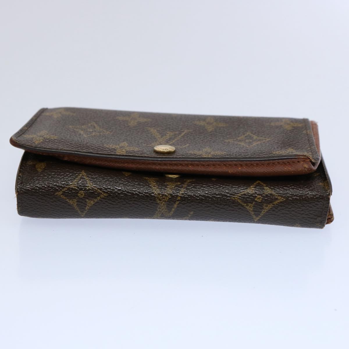 LOUIS VUITTON Monogram Porte Monnaie Billets Tresor Wallet M61730 LV Auth 62264