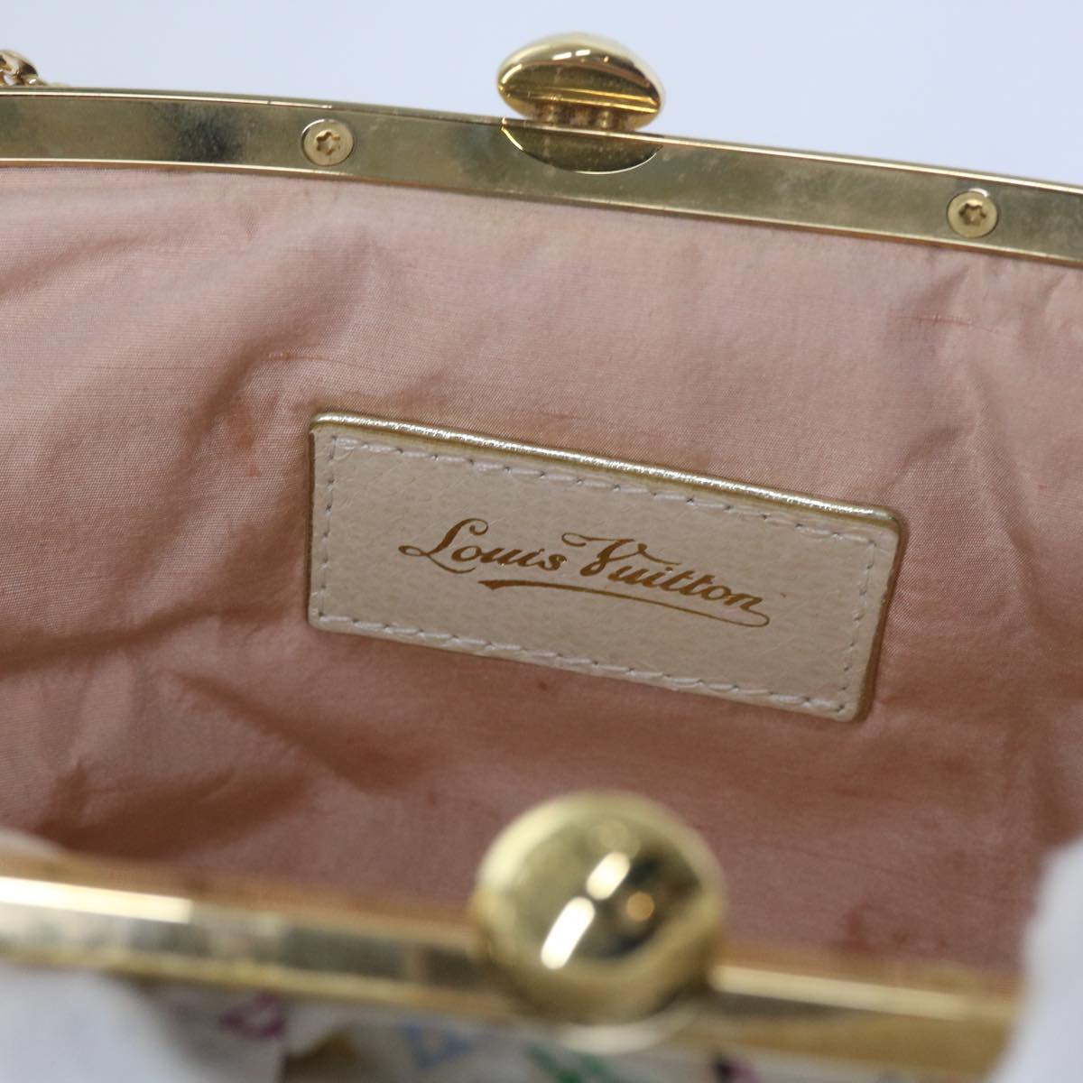 LOUIS VUITTON Monogram Multicolor Omoniere Hand Bag White LV Auth 62290SV