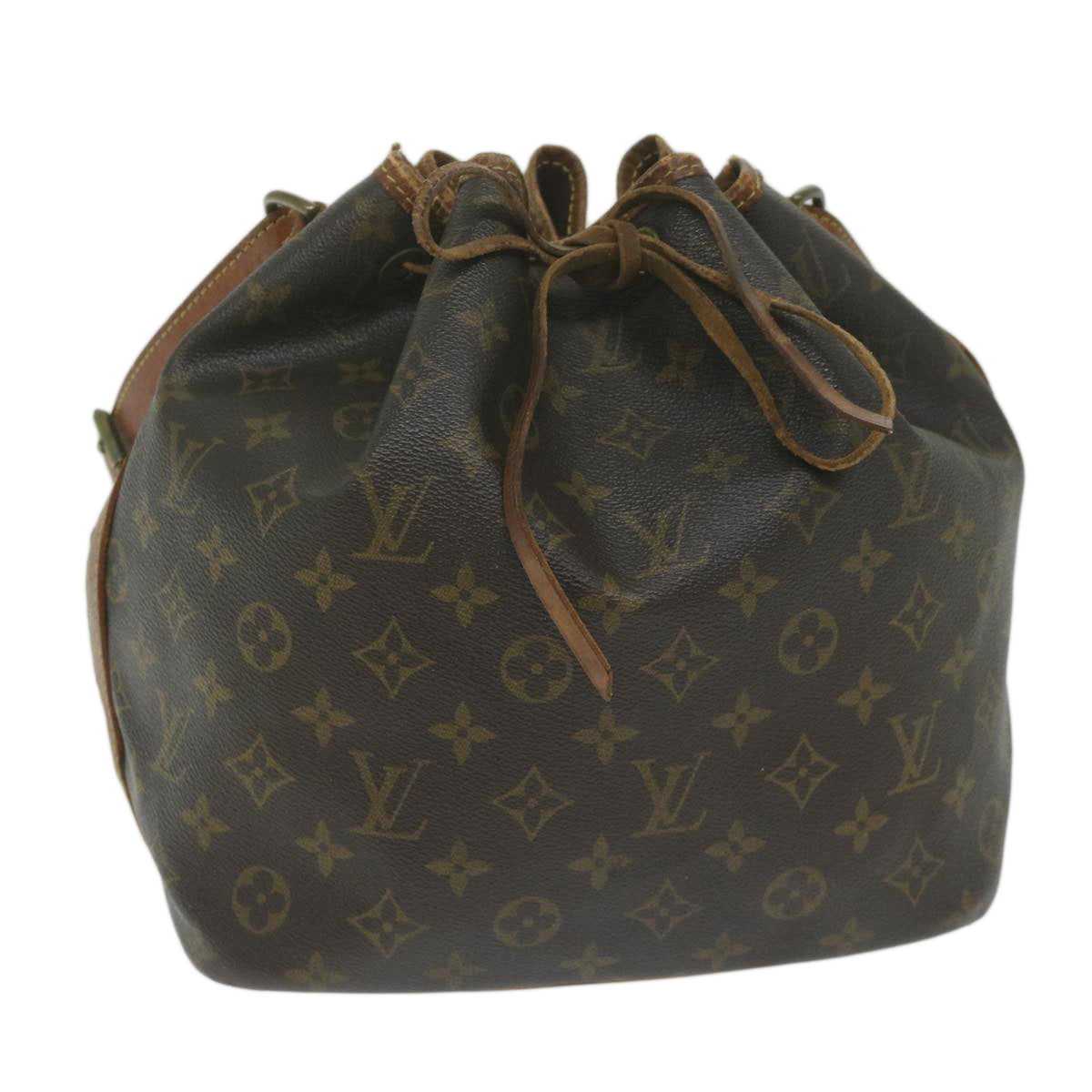 LOUIS VUITTON Monogram Petit Noe Shoulder Bag M42226 LV Auth 62304