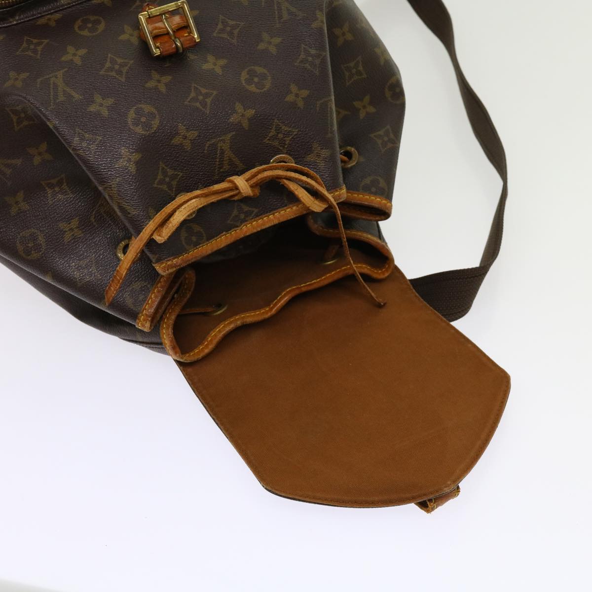 LOUIS VUITTON Monogram Montsouris GM Backpack M51135 LV Auth 62307