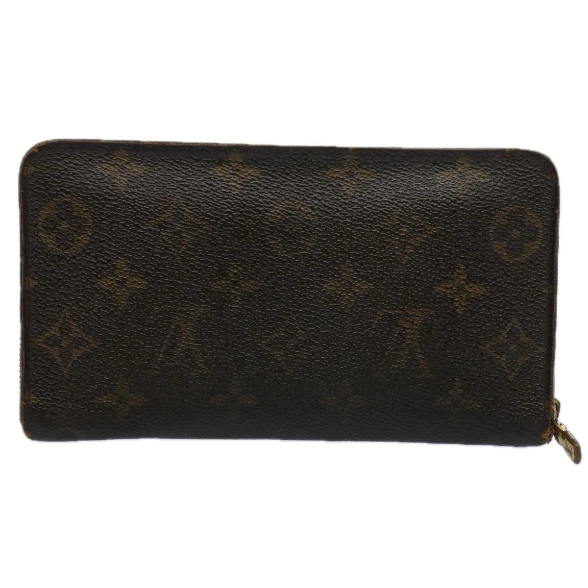 LOUIS VUITTON Monogram Porte Monnaie Zip Long Wallet M61727 LV Auth 62324