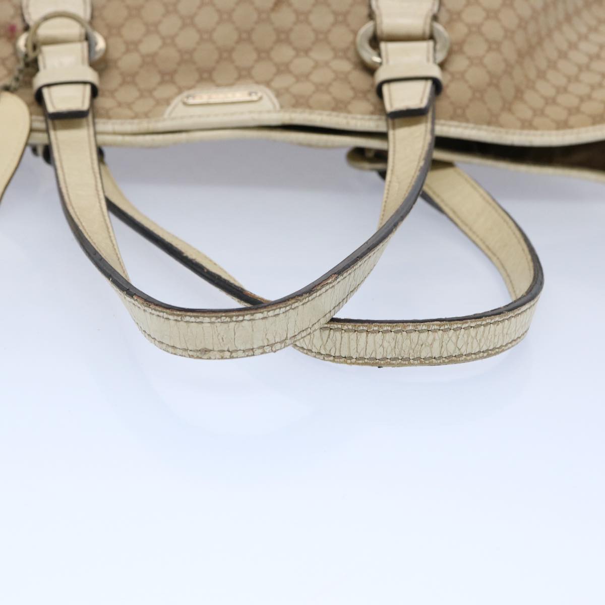 CELINE Macadam Canvas Tote Bag Beige Auth 62341