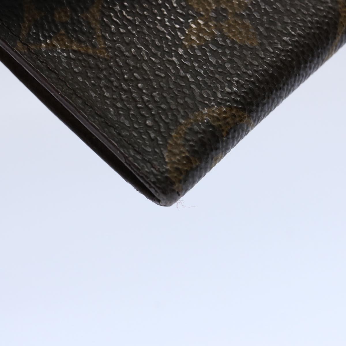 LOUIS VUITTON Monogram Porte Cartes Credit Pression Card Case M60937 Auth 62413