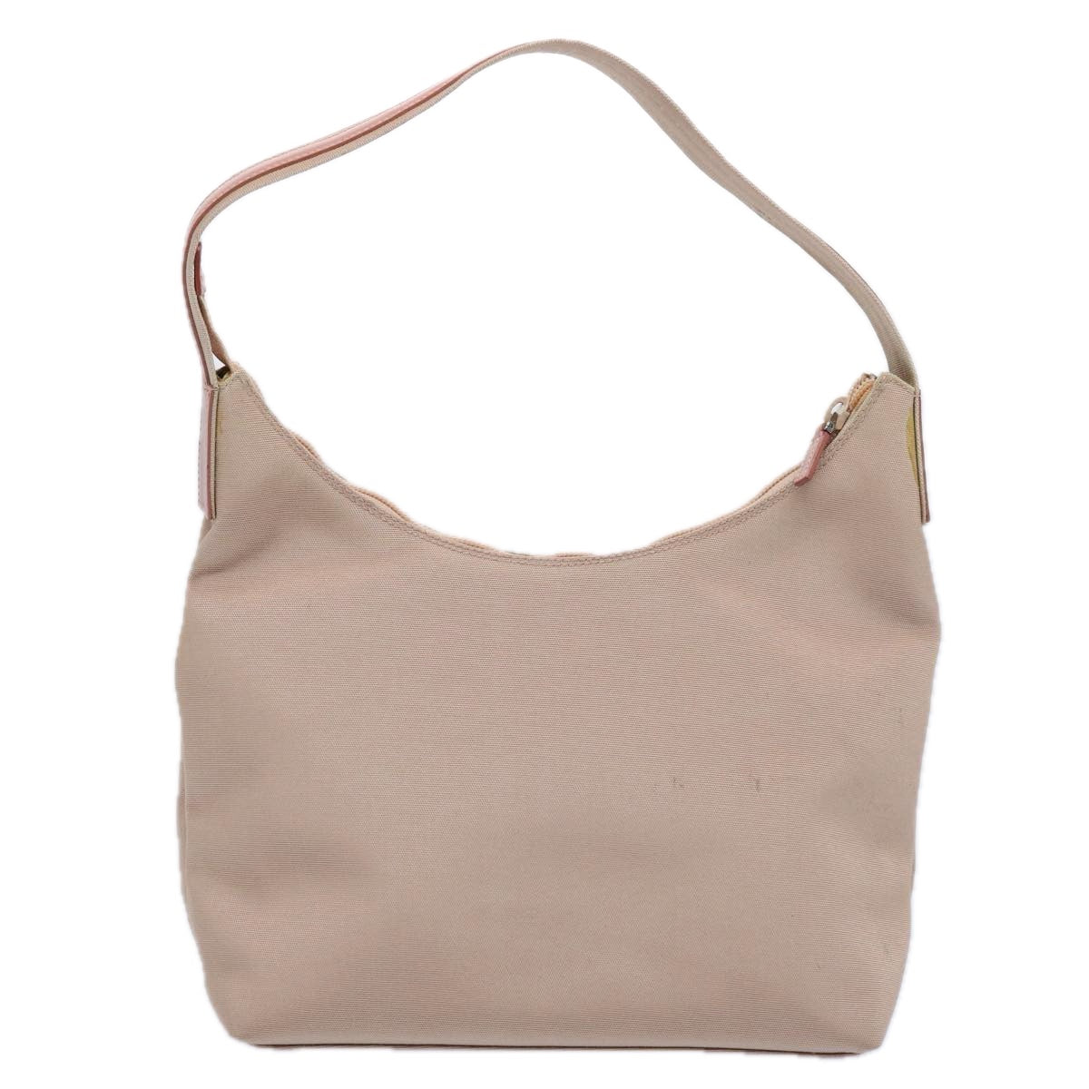 GUCCI Shoulder Bag Canvas Beige Pink 76478 Auth 62431