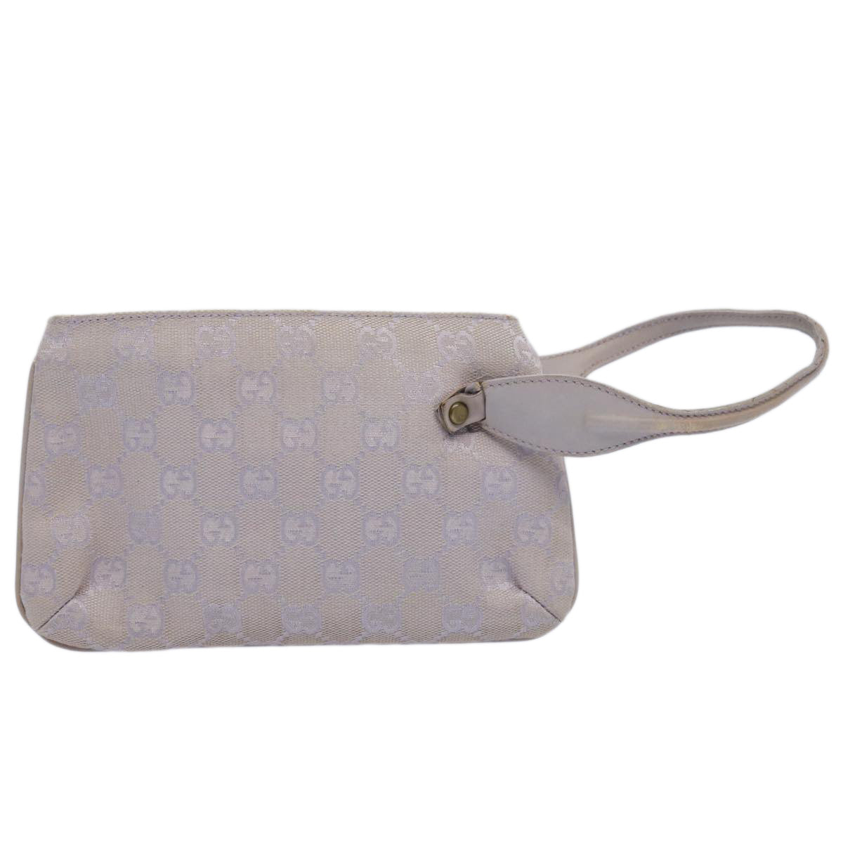 GUCCI GG Canvas Pouch Purple 92743 Auth 62485