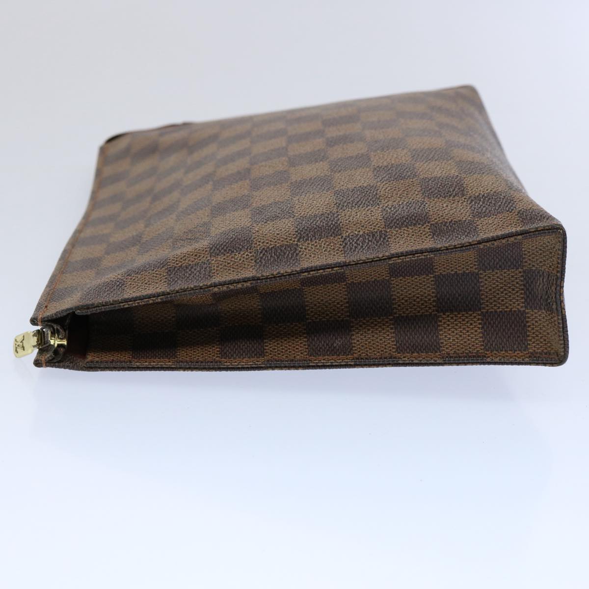 LOUIS VUITTON Damier Ebene Poche Toilette 26 Pouch N47543 LV Auth 62492