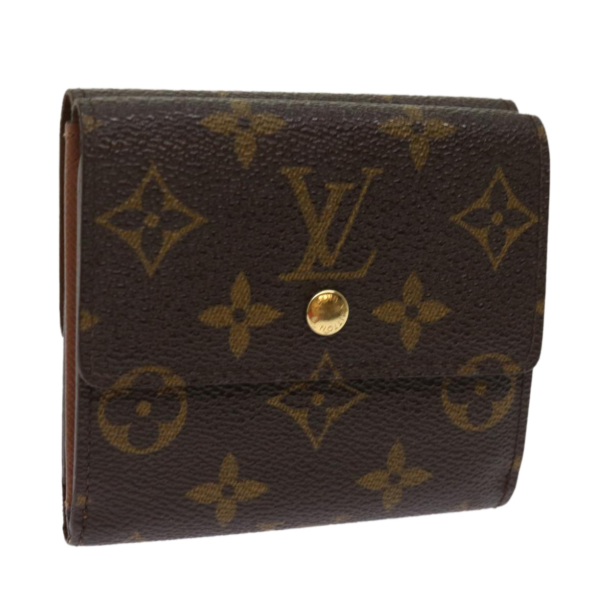 LOUIS VUITTON Monogram Portefeuille Elise Wallet M61654 LV Auth 62544