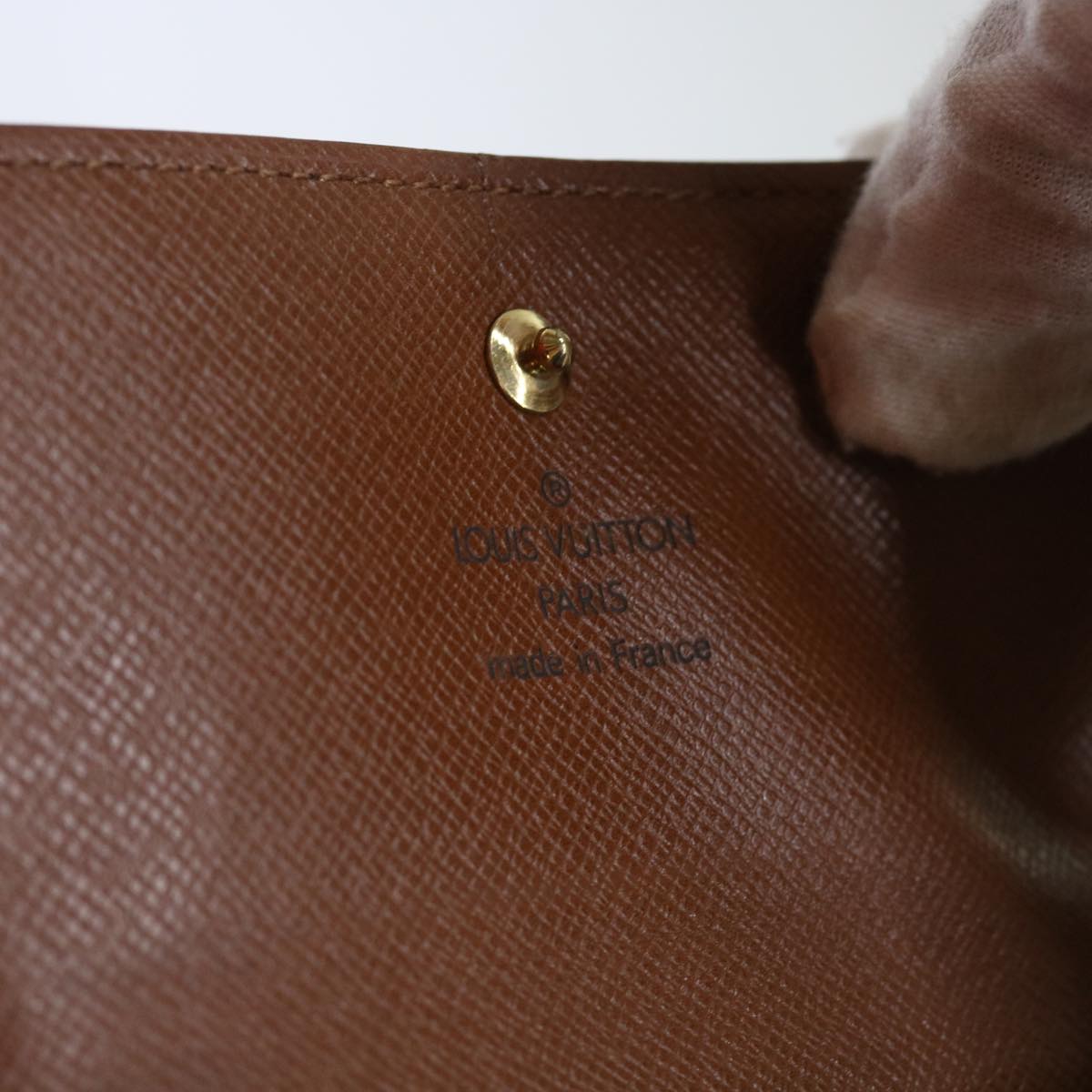 LOUIS VUITTON Monogram Portefeuille Elise Wallet M61654 LV Auth 62544