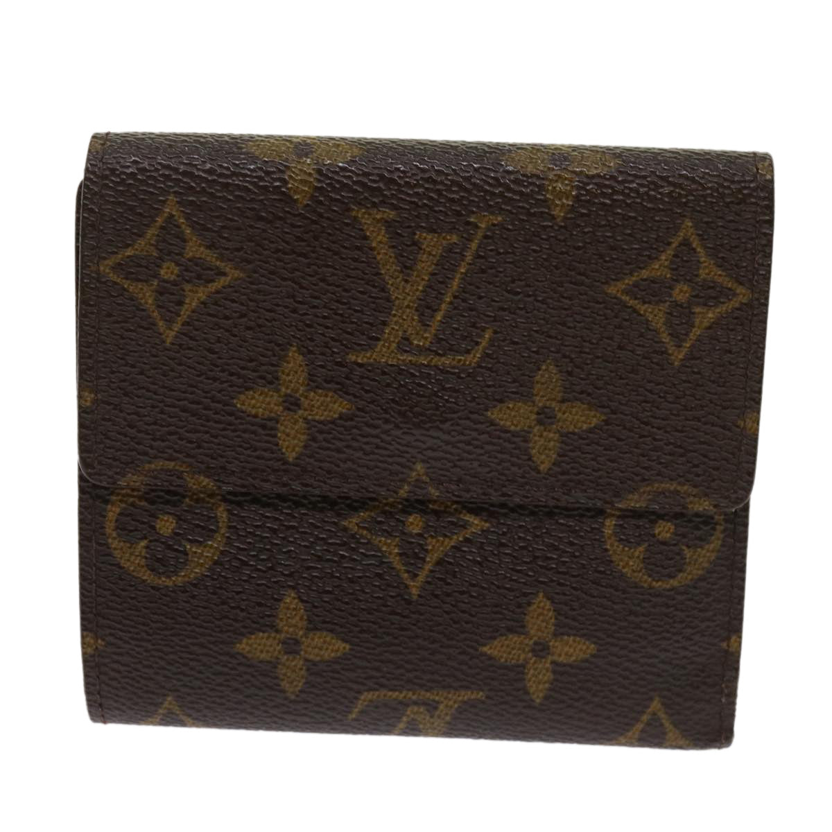 LOUIS VUITTON Monogram Portefeuille Elise Wallet M61654 LV Auth 62544