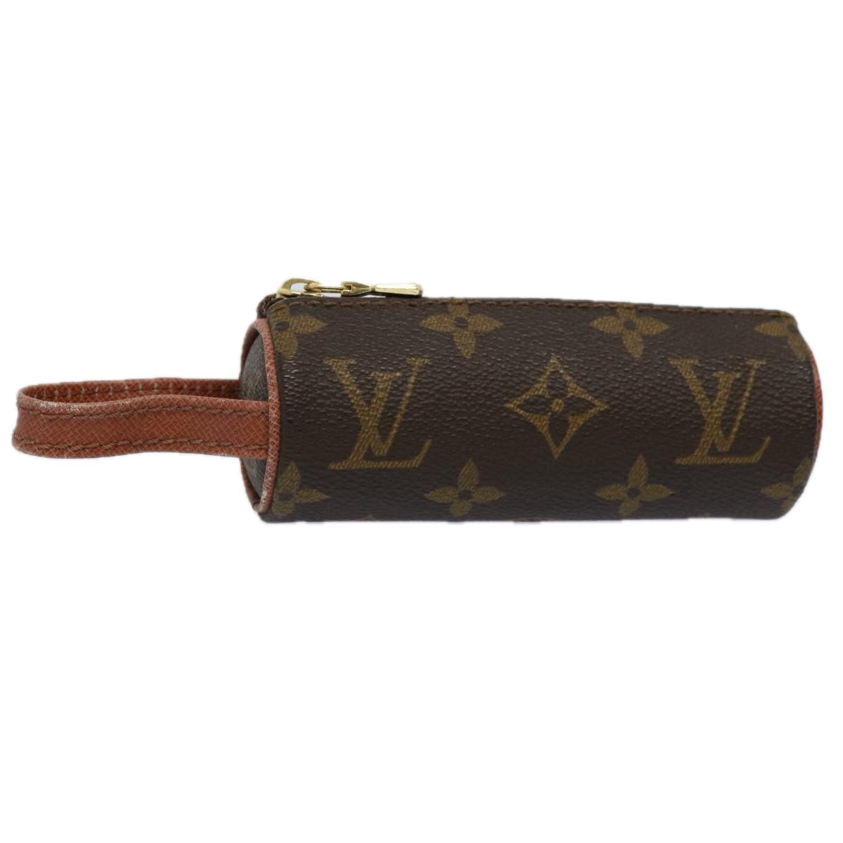 LOUIS VUITTON Monogram Etui 3 Ball de Golf Pouch M58249 LV Auth 62551