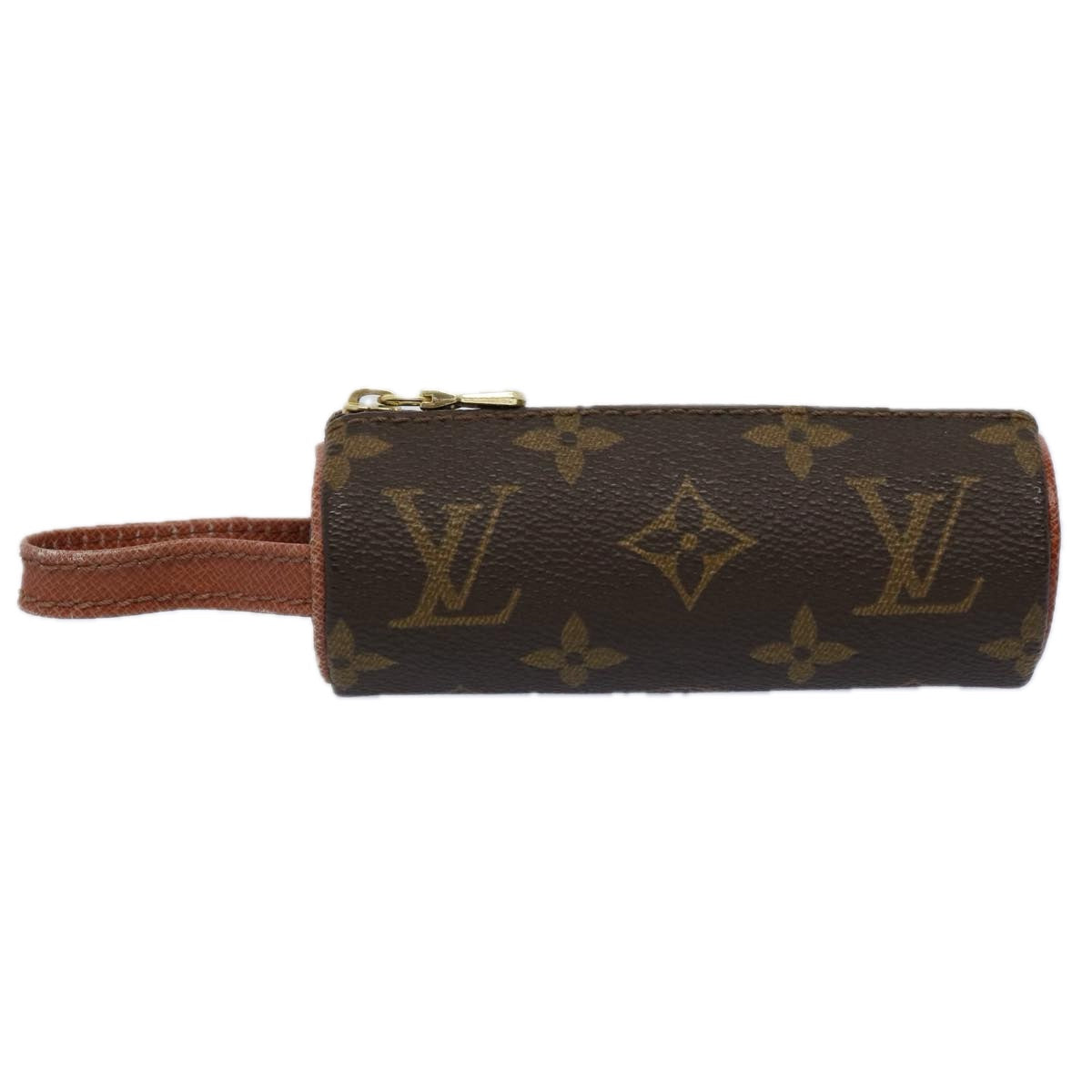 LOUIS VUITTON Monogram Etui 3 Ball de Golf Pouch M58249 LV Auth 62551