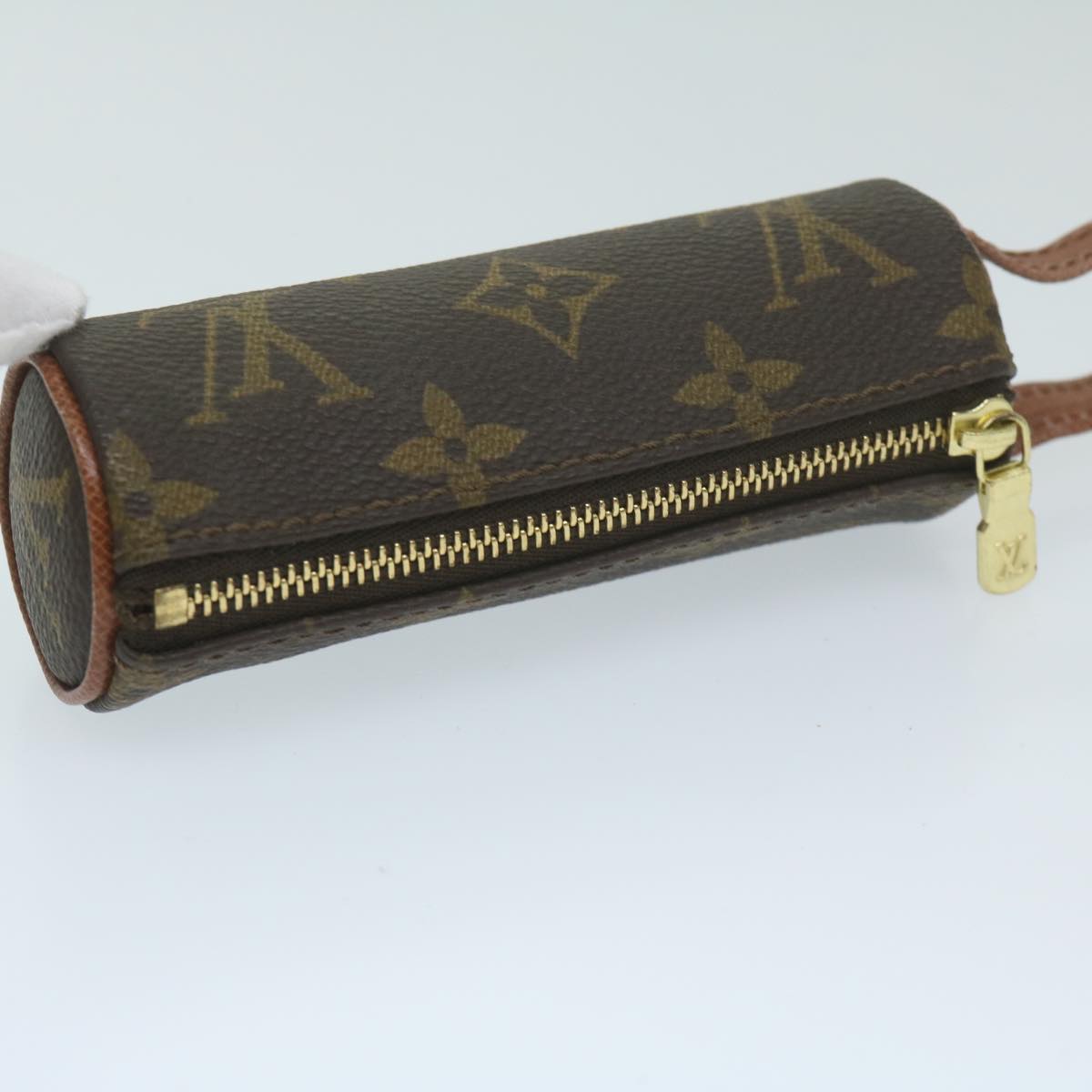 LOUIS VUITTON Monogram Etui 3 Ball de Golf Pouch M58249 LV Auth 62551