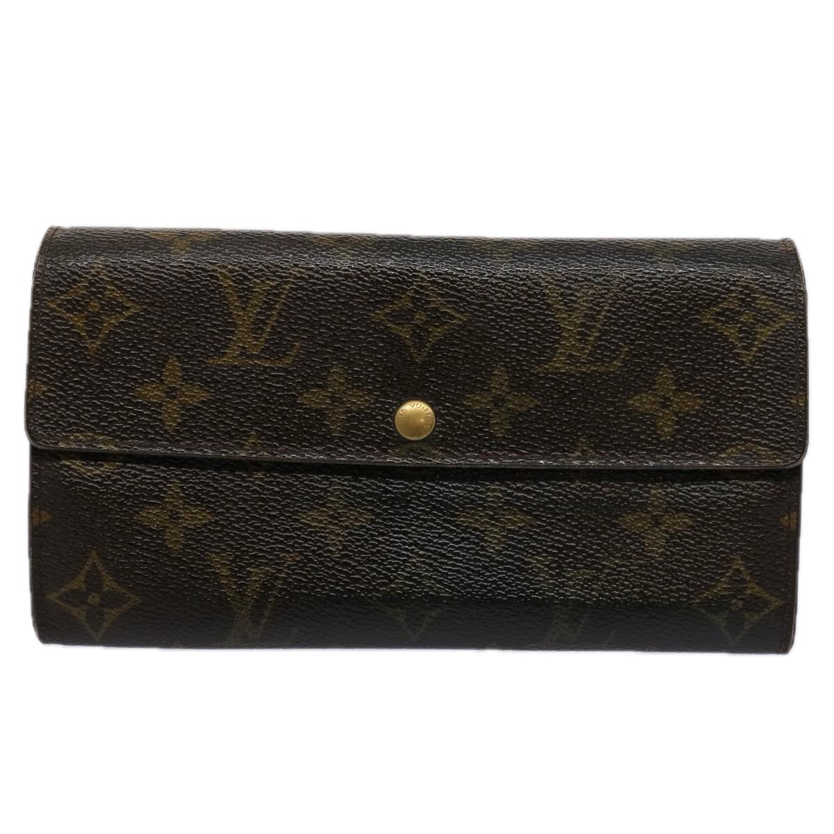 LOUIS VUITTON Monogram Pochette Porte Monnaie Credit Wallet M61725 Auth 62556