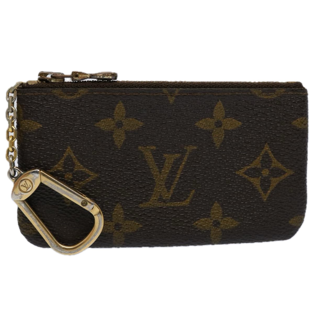 LOUIS VUITTON Monogram Pochette Cles Coin Purse M62650 LV Auth 62558