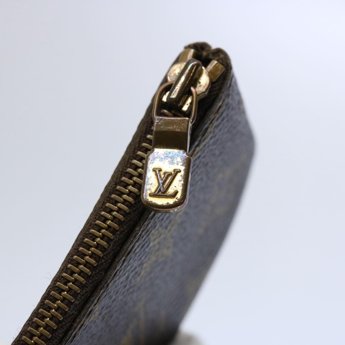 LOUIS VUITTON Monogram Pochette Cles Coin Purse M62650 LV Auth 62558