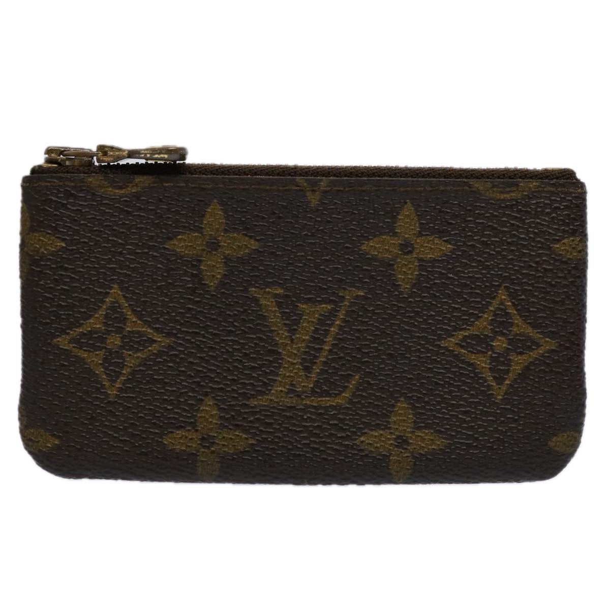 LOUIS VUITTON Monogram Pochette Cles Coin Purse M62650 LV Auth 62558