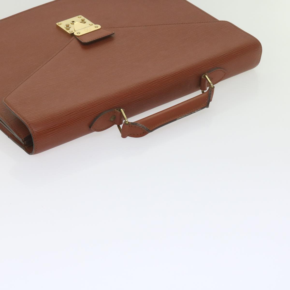 LOUIS VUITTON Epi Serviette Conseiller Briefcase Brown M54423 LV Auth 62594