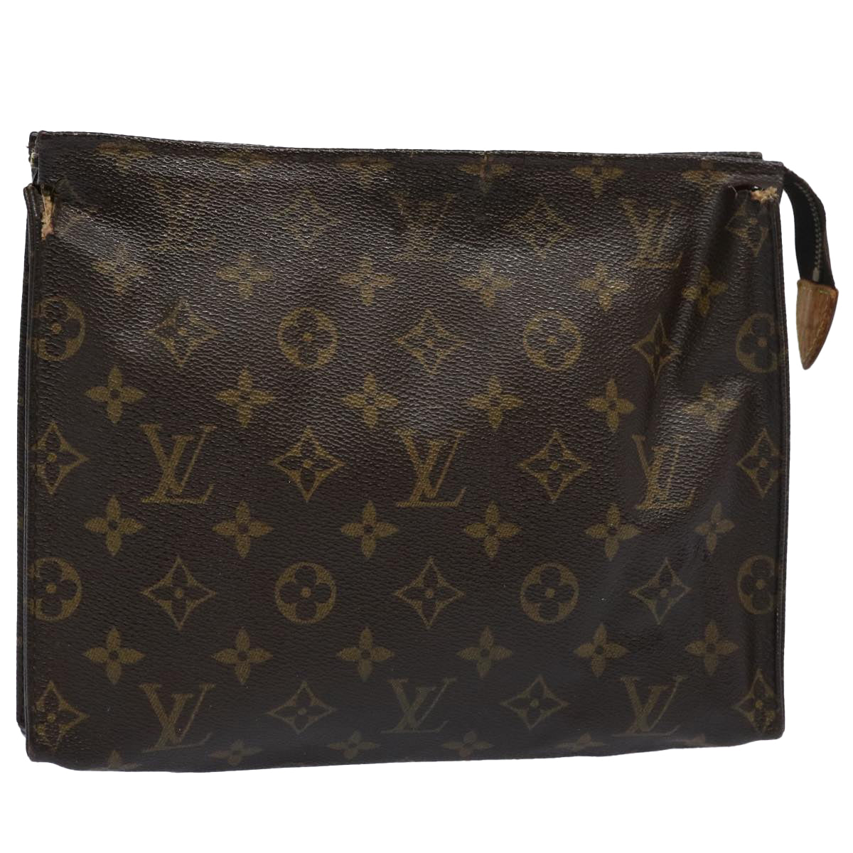 LOUIS VUITTON Monogram Poche Toilette 26 Pouch M47542 LV Auth 62662