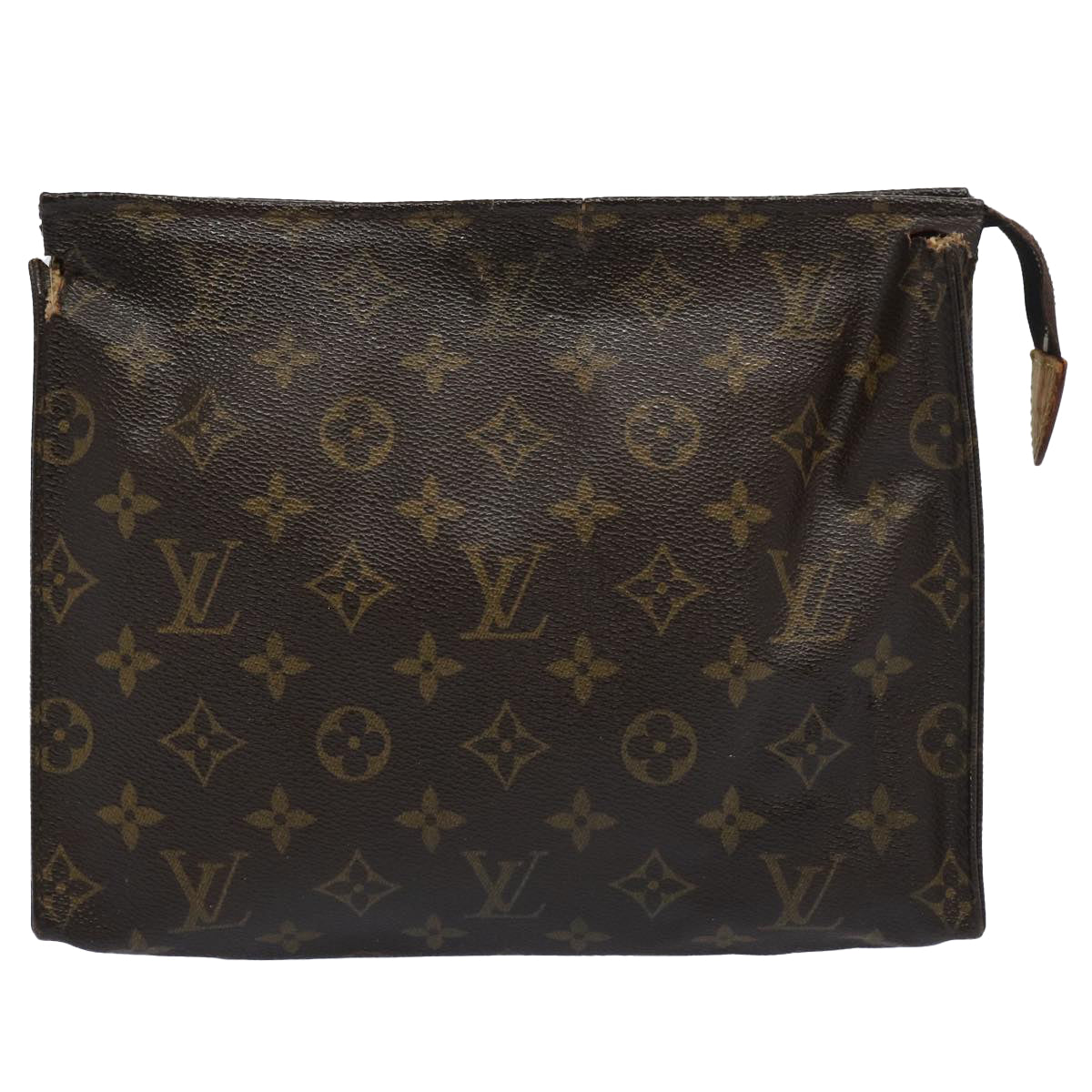 LOUIS VUITTON Monogram Poche Toilette 26 Pouch M47542 LV Auth 62662