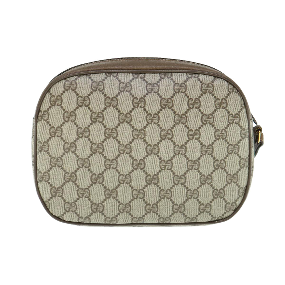 GUCCI GG Supreme Web Sherry Line Clutch Bag Beige Red Green 89 01 034 Auth 62669