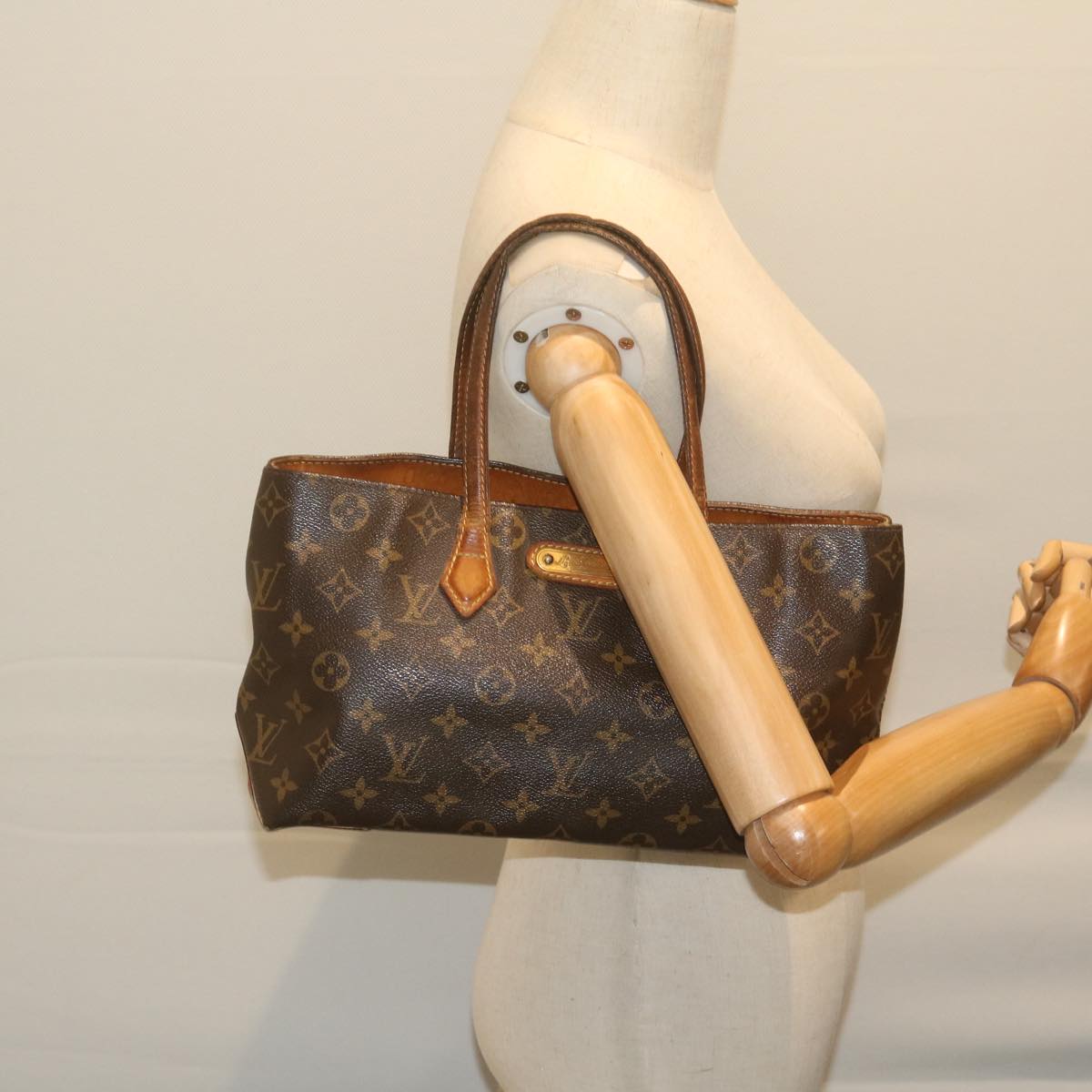 LOUIS VUITTON Monogram Wilshire PM Hand Bag M40595 LV Auth 62688