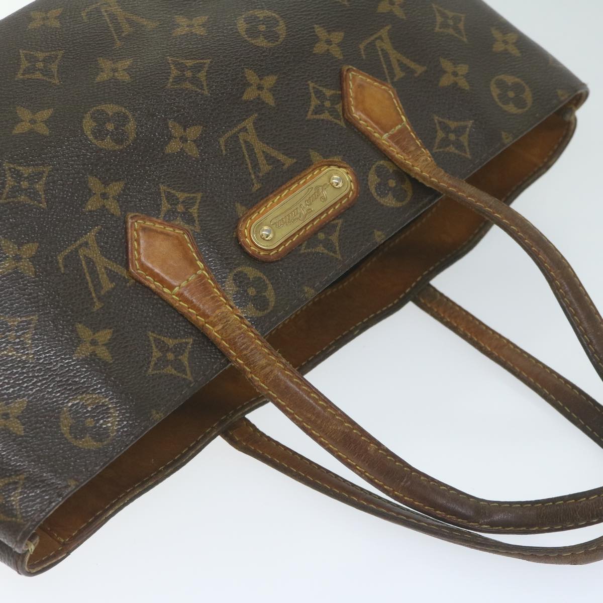 LOUIS VUITTON Monogram Wilshire PM Hand Bag M40595 LV Auth 62688