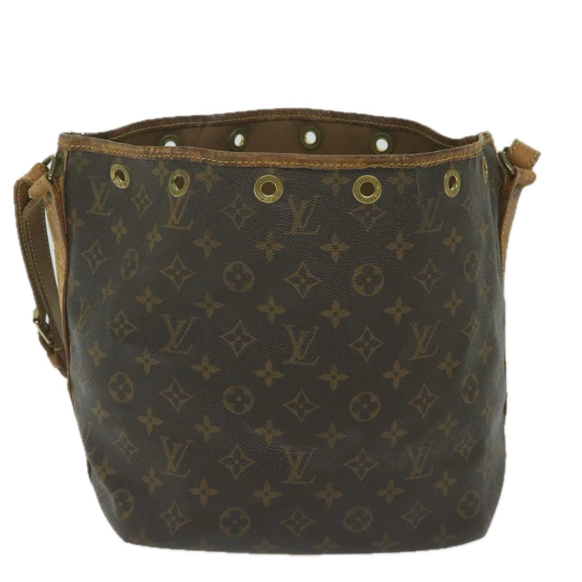 LOUIS VUITTON Monogram Petit Noe Shoulder Bag M42226 LV Auth 62693