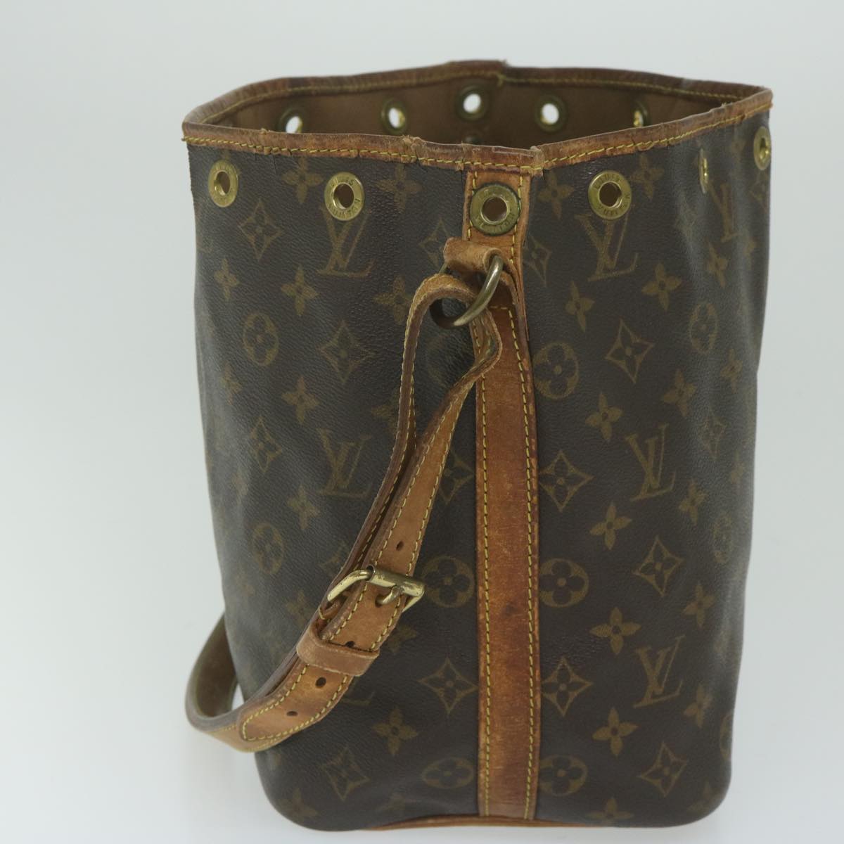 LOUIS VUITTON Monogram Petit Noe Shoulder Bag M42226 LV Auth 62693