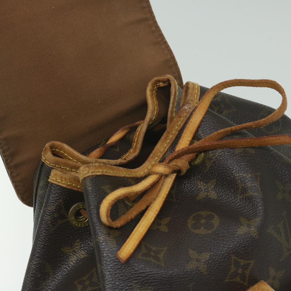 LOUIS VUITTON Monogram Montsouris MM Backpack M51136 LV Auth 62694