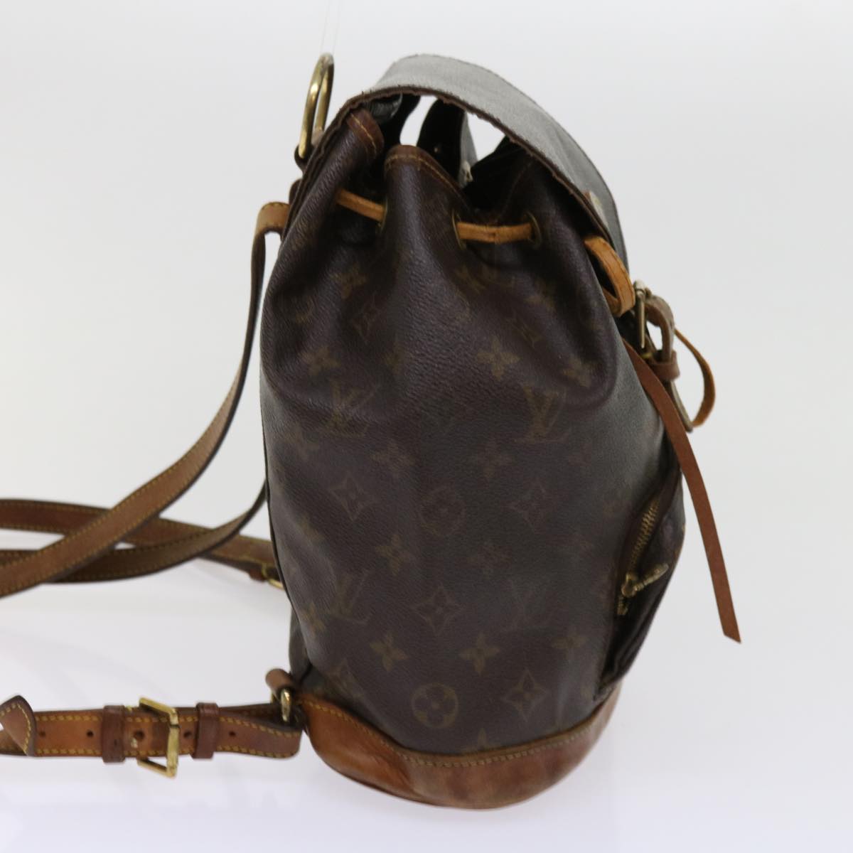 LOUIS VUITTON Monogram Montsouris MM Backpack M51136 LV Auth 62695