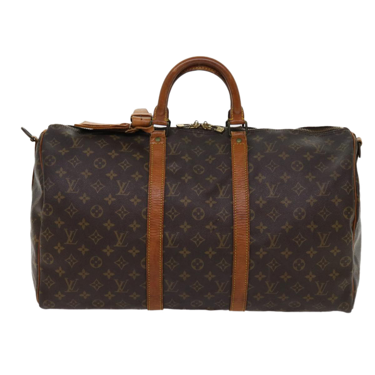 LOUIS VUITTON Monogram Keepall Bandouliere 50 Boston Bag M41416 LV Auth 62727