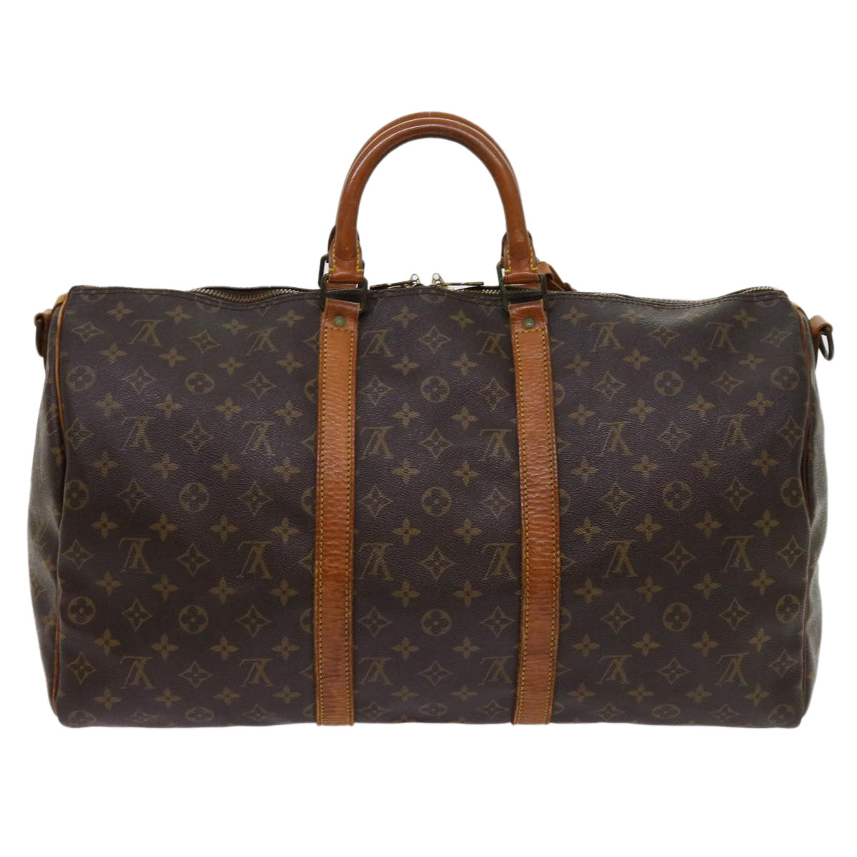 LOUIS VUITTON Monogram Keepall Bandouliere 50 Boston Bag M41416 LV Auth 62727