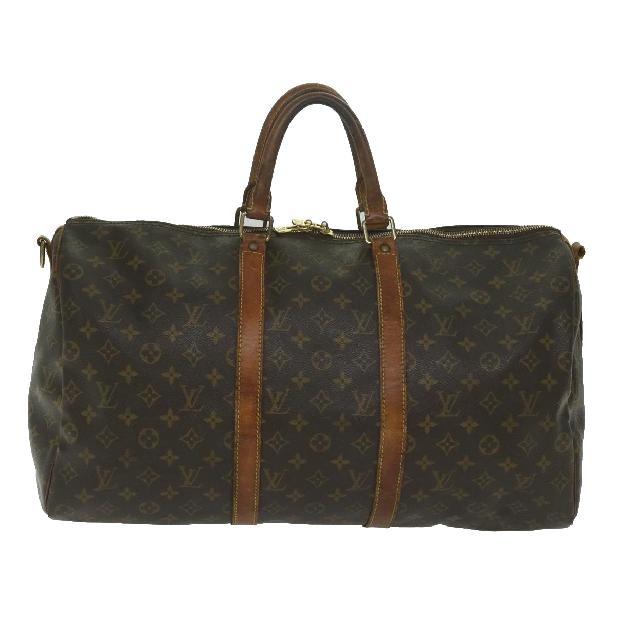 LOUIS VUITTON Monogram Keepall Bandouliere 50 Boston Bag M41416 LV Auth 62728