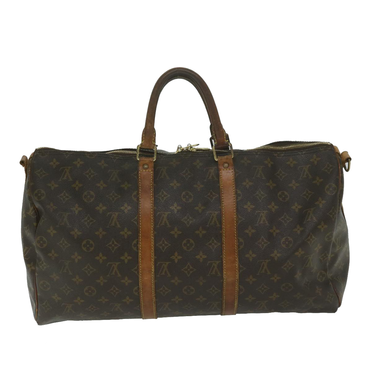 LOUIS VUITTON Monogram Keepall Bandouliere 50 Boston Bag M41416 LV Auth 62728