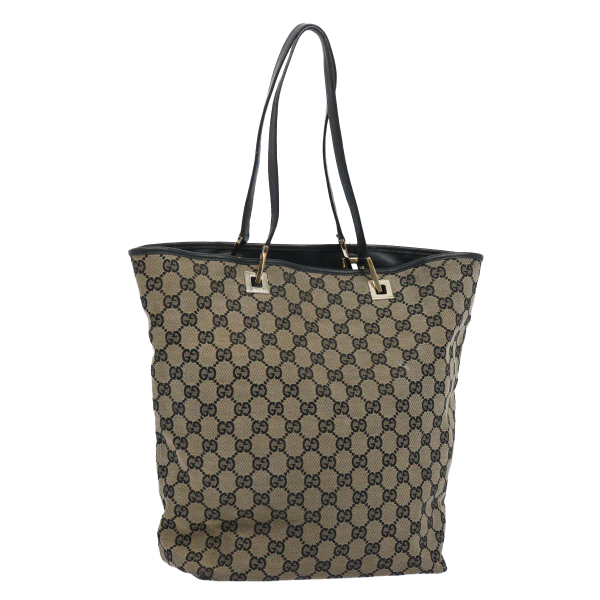 GUCCI GG Canvas Tote Bag Beige 002 1098 Auth 62757