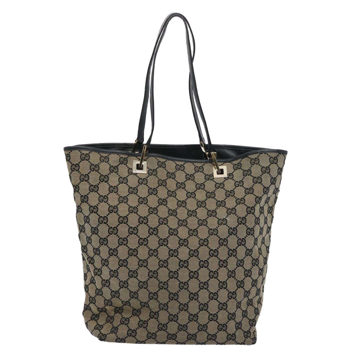 GUCCI GG Canvas Tote Bag Beige 002 1098 Auth 62757