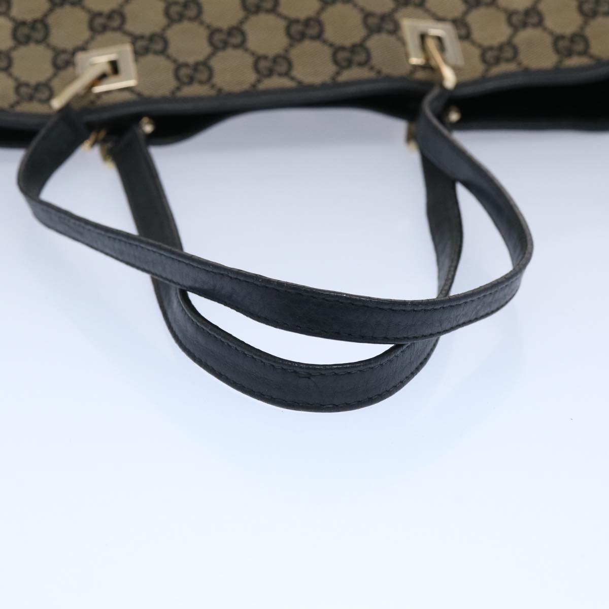 GUCCI GG Canvas Tote Bag Beige 002 1098 Auth 62757