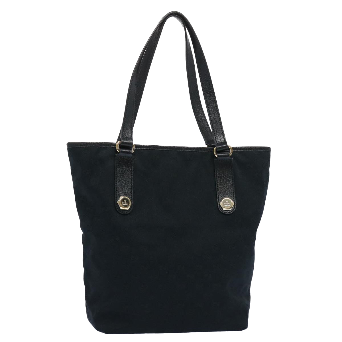 GUCCI GG Canvas Tote Bag Black 153009 Auth 62760