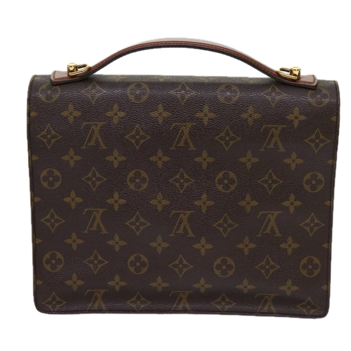 LOUIS VUITTON Monogram Monceau 28 Hand Bag 2way M51185 LV Auth 62788