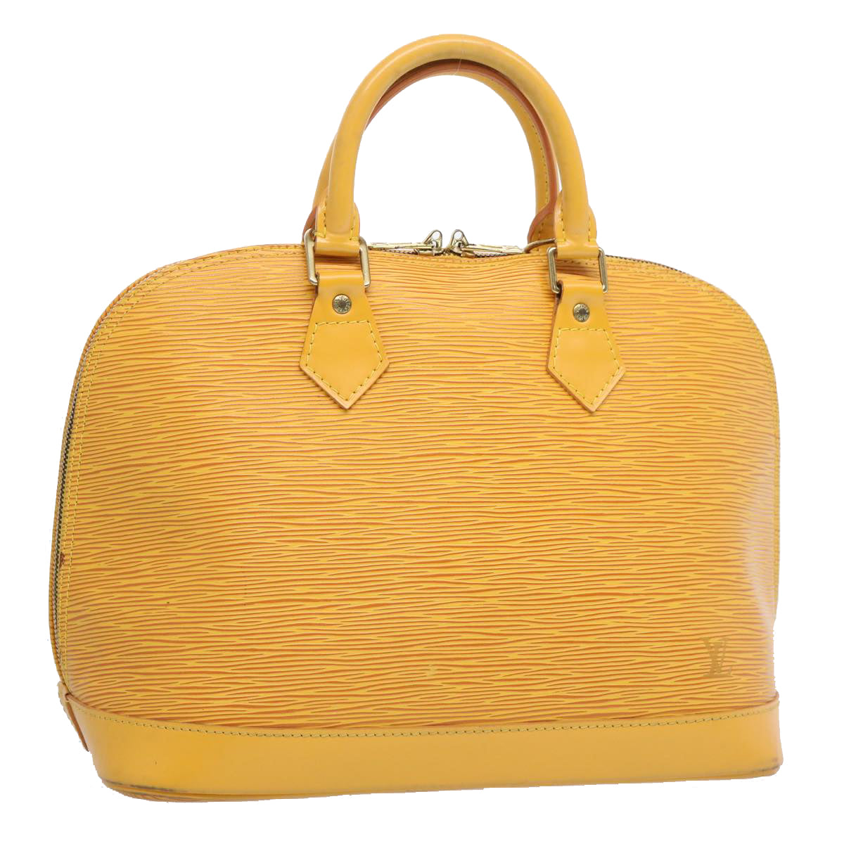 LOUIS VUITTON Epi Alma Hand Bag Tassili Yellow M52149 LV Auth 62790