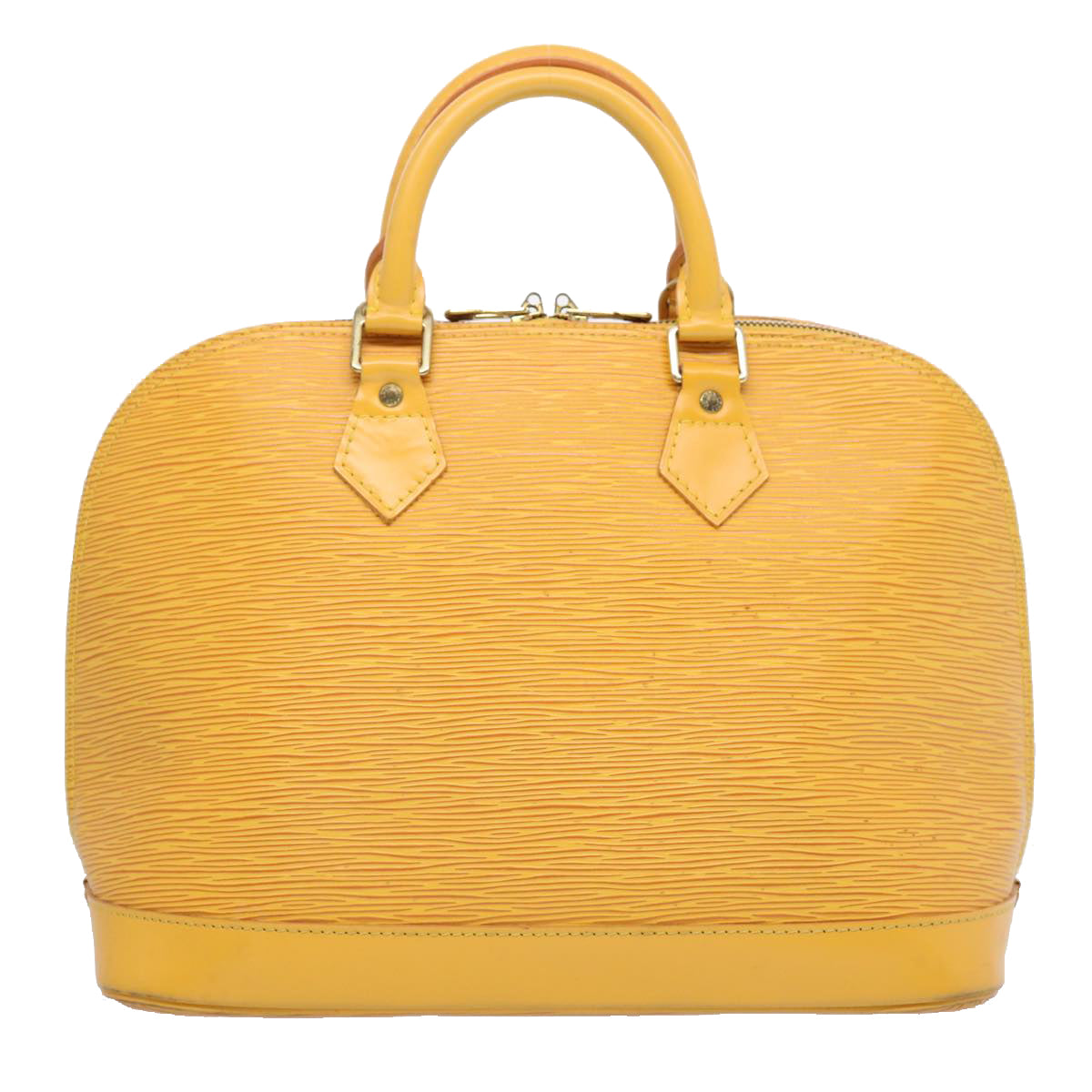 LOUIS VUITTON Epi Alma Hand Bag Tassili Yellow M52149 LV Auth 62790