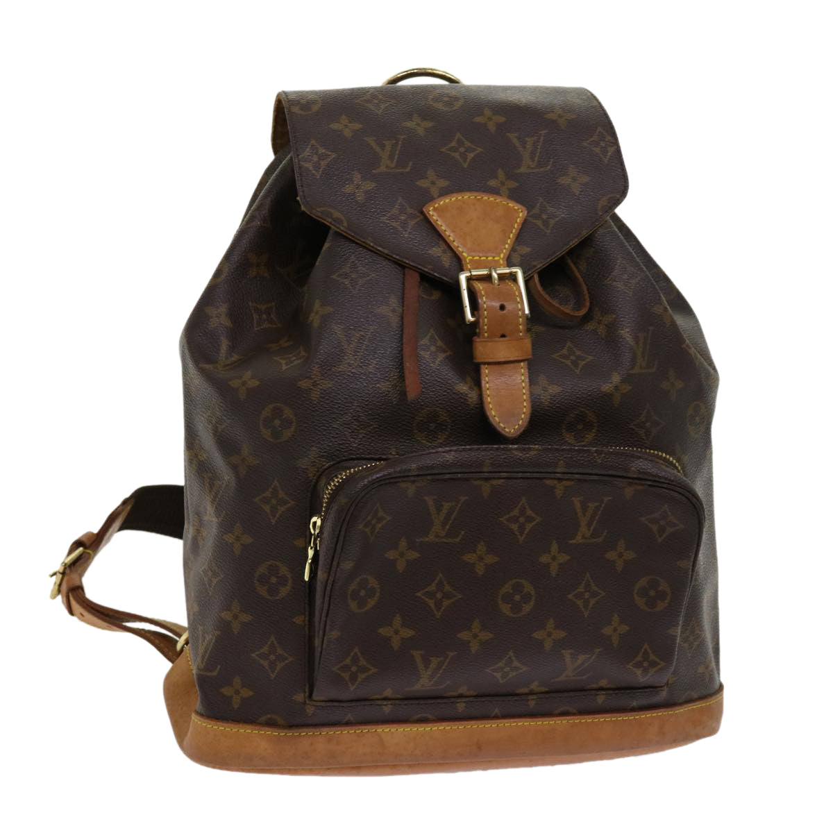 LOUIS VUITTON Monogram Montsouris GM Backpack M51135 LV Auth 62814