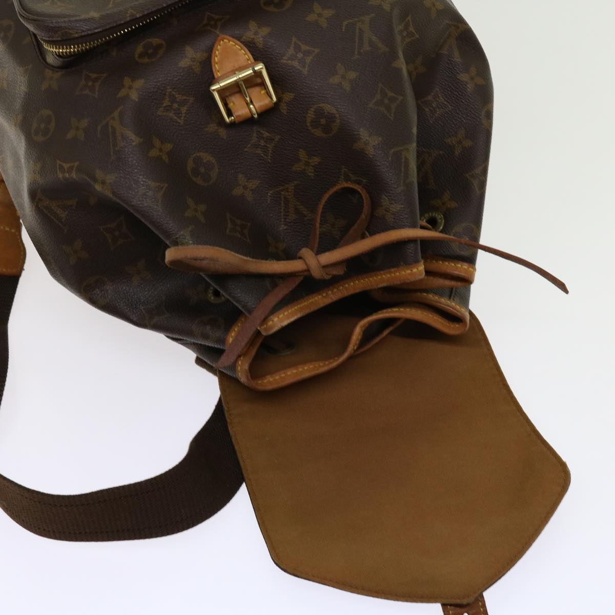 LOUIS VUITTON Monogram Montsouris GM Backpack M51135 LV Auth 62814